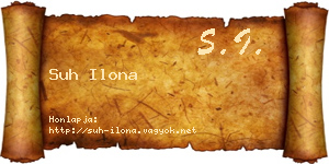Suh Ilona névjegykártya