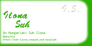 ilona suh business card